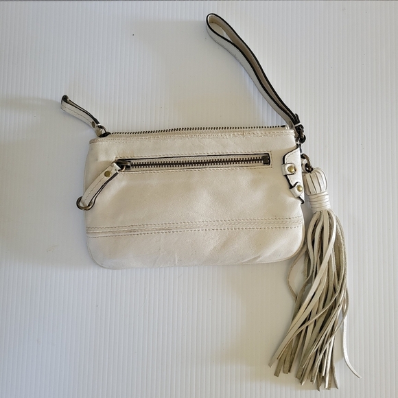 ❤️ 3 for $35 vintage juicy couture wristlet clutch wallet fringe leather - Picture 5 of 10